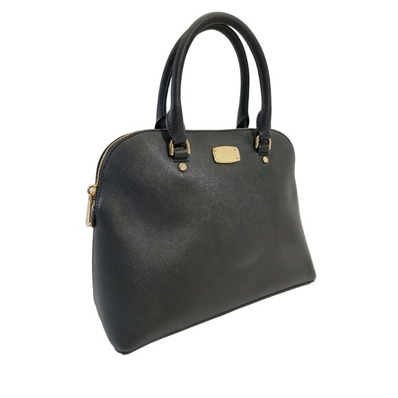 MW Michael Kors Cindy Satchel Cross Grain Saffiano Leather Purse Shoulder Bag - Picture 1 of 12
